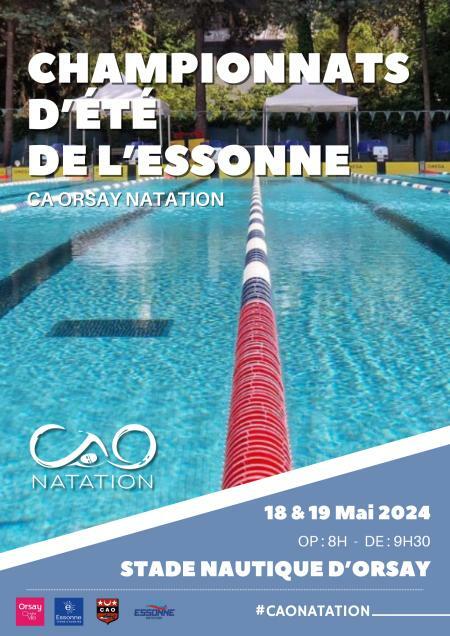  Championnats d'été de l'Essonne  - 50 m Du 18 au19 Mai 2024 à ORSAY