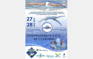  Championnats de l'Essonne été - 50 m Du 27 au 28 Mai à Mennecy
